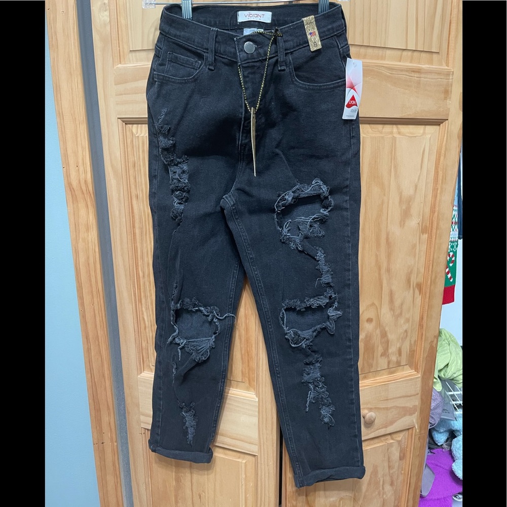 Charcoal mom jeans